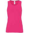 02117 lds Sporty TT SOL'S Ladies Sporty Performance Tank Top Neon Pink colour image